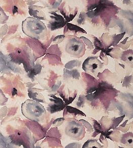 Flores Fabric by Harlequin Damson/Viola/Blush