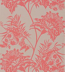 Bavero Wallpaper by Harlequin Coral