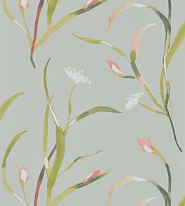 Saona Wallpaper by Harlequin Coral/Silver