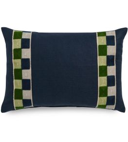 Hatchett Silk Pillow 14 x 20" by James Hare Blue/Green