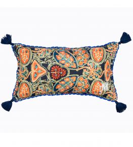 Heirloom Pillow 20 x 12" by MINDTHEGAP Blue