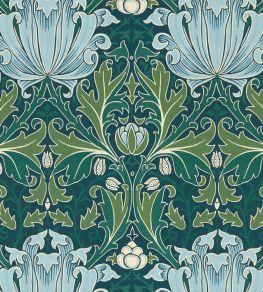 Helena Wallpaper by Morris & Co Indigo/Boughs