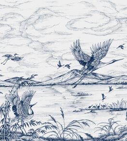 Herons Poetry Mural by Coordonne Sapphire