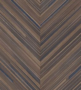 Herringbone Wallpaper by Eijffinger Brown/Blue