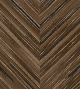Herringbone Wallpaper by Eijffinger Dark Brown/Taupe