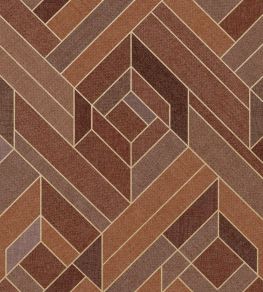 Hexagonal Wallpaper by Coordonne Clay