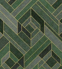 Hexagonal Wallpaper by Coordonne Emerald