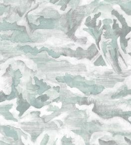 Hidden Clouds Wallpaper by Brand McKenzie Pastel Green