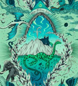 Highlandia Wallpaper by Clarke & Clarke Sage