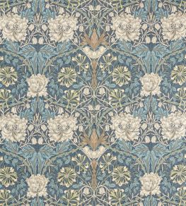 Honeysuckle & Tulip Fabric by Morris & Co Woad/Thyme