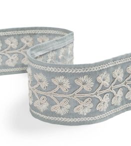 Honeysuckle Braid Trim by James Hare Gentian Blue