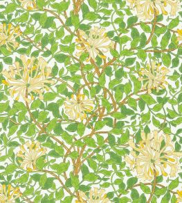 Honeysuckle Wallpaper by Morris & Co Cream/Chocolate