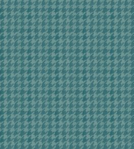 Hounds Tooth Fabric by Arley House Teal