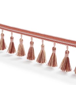 Howdah Fringe Trim by James Hare Pink