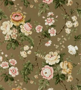 Hykenham Wallpaper by Sanderson Gold Metallic/Rose