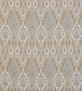Ikat Bokhara Linen Fabric by GP & J Baker Parchment