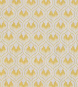 Ikat Heart Fabric by Barneby Gates Mustard