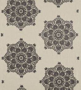 Indian Loop Fabric by Morris & Co Charcoal/Linen