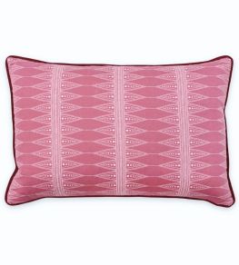 Indian Stripe Pillow 24 x 16" by Barneby Gates Snug Red