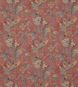 Indienne Flower Fabric by GP & J Baker Red