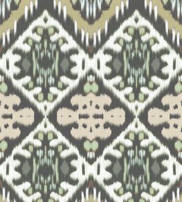 Indigenous Ikat Fabric by Parker & Jules Soft Greens