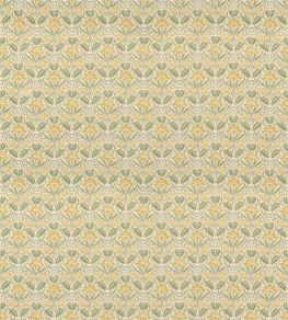 Iris Meadow Fabric by GP & J Baker Yellow/Green