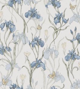 Iris Wallpaper by Sandberg Sky Blue