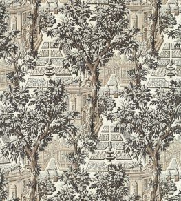 Italian Garden Fabric by Zoffany Empire Grey