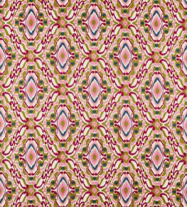 Ixora Fabric by Harlequin Pomegranate / Tree Canopy / Ink