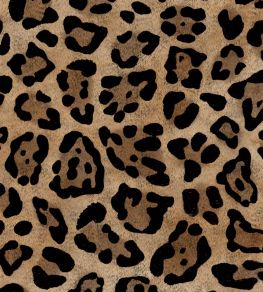 Jaguar Spot Velvet Fabric by Avalana Caramel