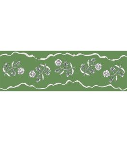 Jaipur Border 8cm Wallpaper by Parker & Jules Emerald