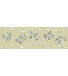 Jaipur Border 5cm Wallpaper by Parker & Jules Olive