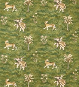 Jaipur Fabric by Zoffany Deep Moss