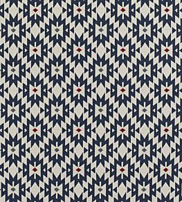 Piccadilly Fabric by James Hare Blue