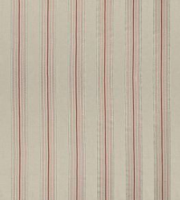 Ceylon Stripe Fabric by James Hare Natural / Dusky Rose