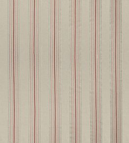Ceylon Stripe Fabric by James Hare Natural / Dusky Rose