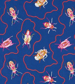 Jewel Beetles Fabric by Harlequin Lapis