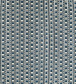 Kasuri Stripe Fabric by Zoffany Mazarine Blue
