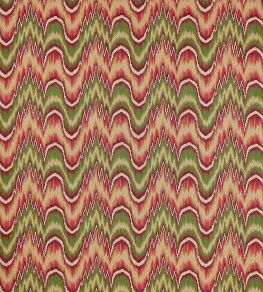 Kempshott Fabric by Zoffany Crimson/Evergreen