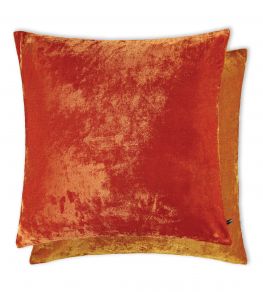 Kenny Pillow 24 x 24" by William Yeoward Tobacco/Blood Orange
