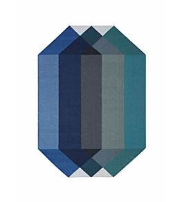 Diamond Rug by GAN Blue-Green