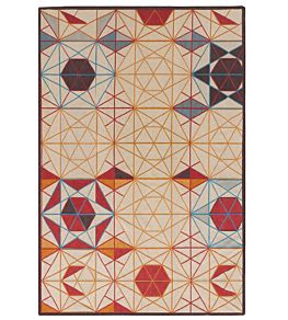 Hexa Rectangular Rug by GAN Orange