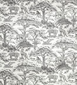 Kisumu Fabric by Clarke & Clarke Noir