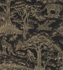 Kisumu Wallpaper by Clarke & Clarke Noir/Luxe