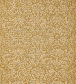 Knole Damask Fabric by Zoffany Gold