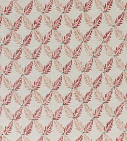Knot Garden Fabric by James Hare Red