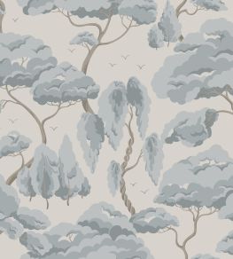 Kristoffer Wallpaper by Sandberg Misty Blue