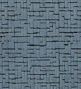 Kupka Fabric by Clarke & Clarke Navy
