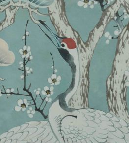 Kyoto Blossom Mural by 1838 Wallcoverings Mist
