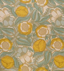 La Foret Fabric by Christopher Farr Cloth Lemon